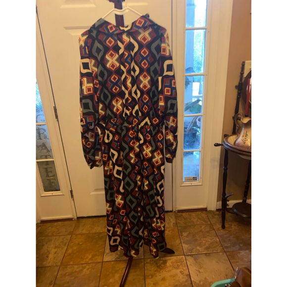 Women's Good Time U.S.A Dress, Size L, Black Multi - Picture 8 of 8